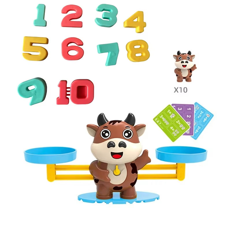 Montessori Math Toy Monkey Balance Baby Montessori Educational Games Number Toy Educational Learning Toys Teaching Material