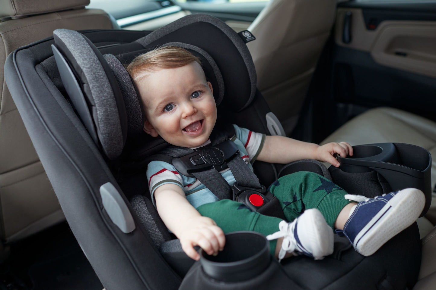 Safety 1ˢᵗ Grow and Go Sprint All-In-One Convertible Car Seat, Cranberry Ice