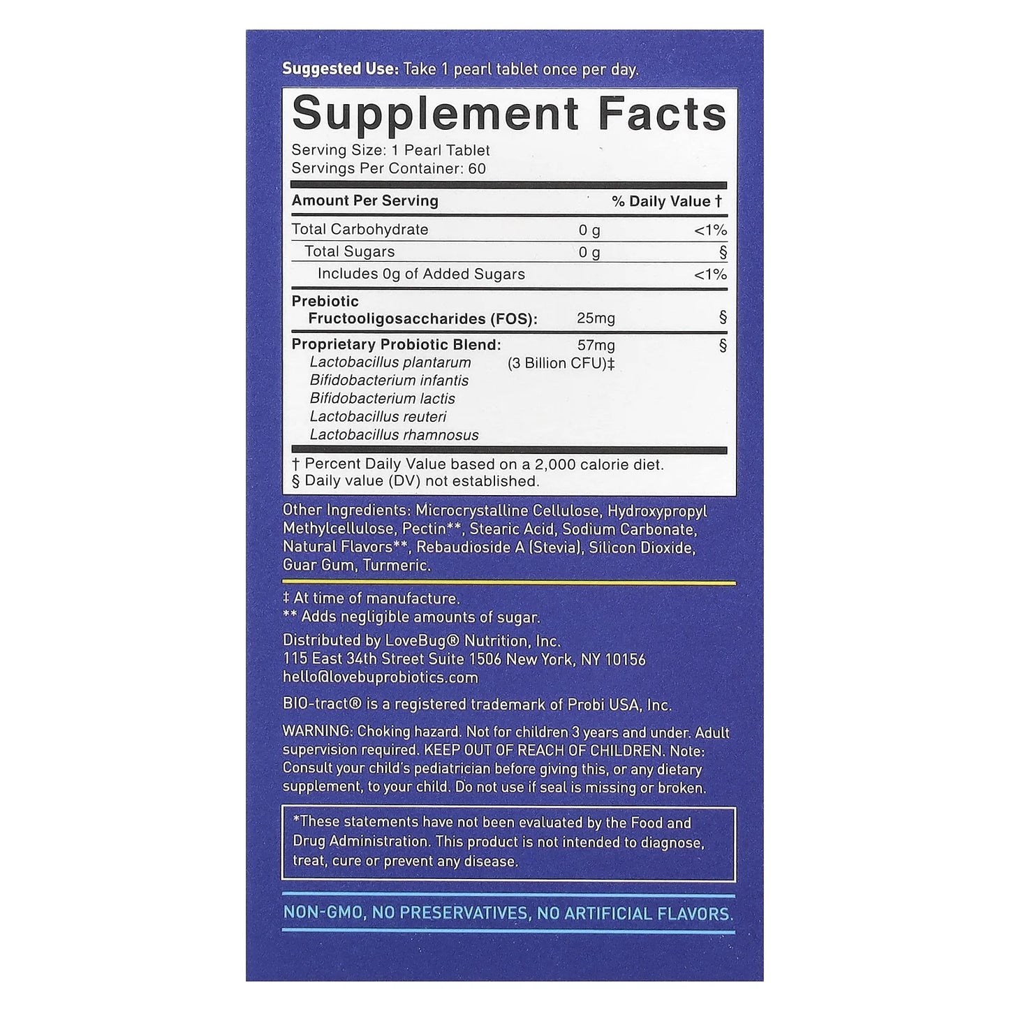 Kids Probiotics Pearls, 4+ Years, 3 Billion CFU, 60 Easy to Swallow Pearls