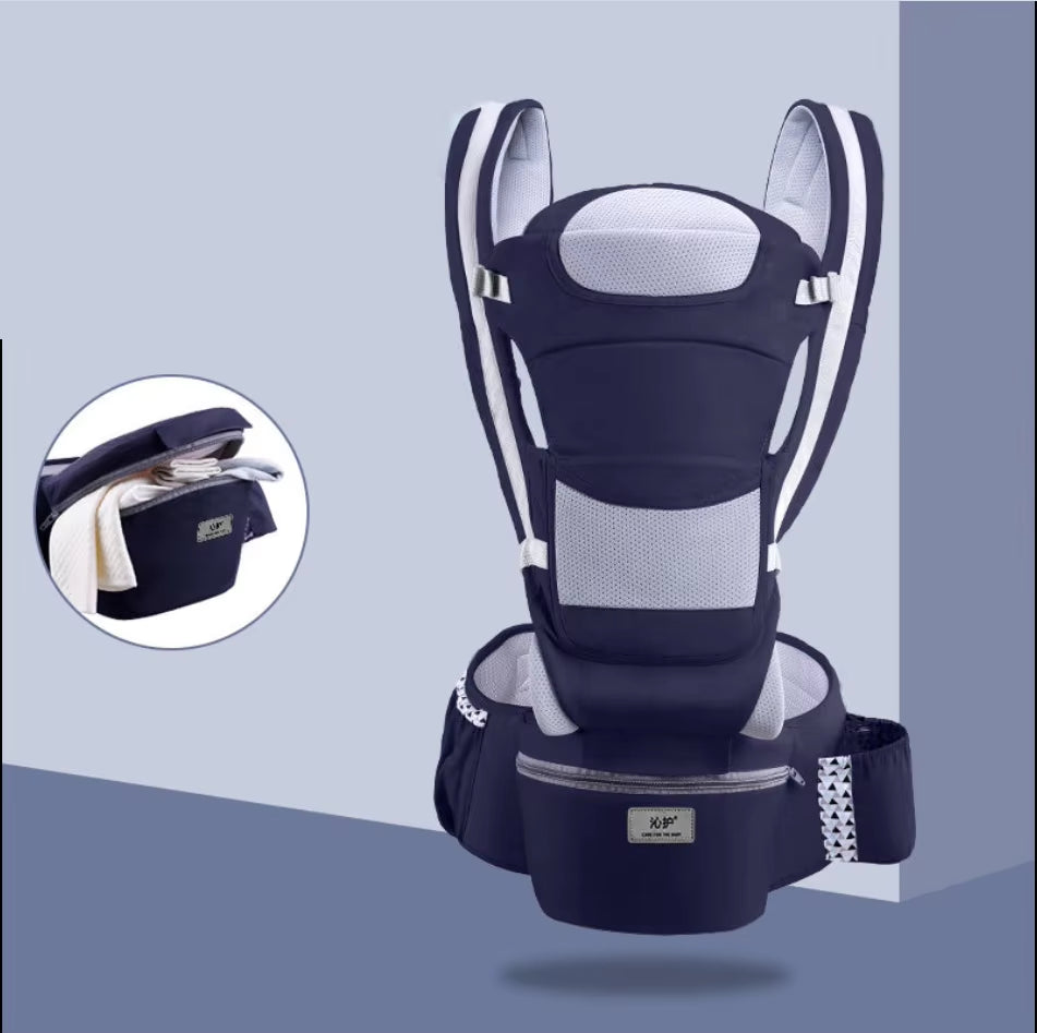 Baby Carrier Waist Stool with Storage Bag Kangaroo Shoulder Swaddle Sling Infant Kid Wrap Ergonomic Backpack Hipseat