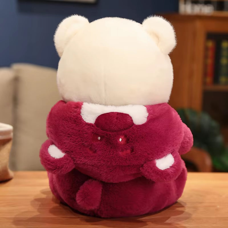 25-65Cm New Cosplay Teddytales Plush Toys Cute Cartoon Strawberry Bear Doll Teddy Bear Stuffed Animal Pillow Kids Birthday Gifts