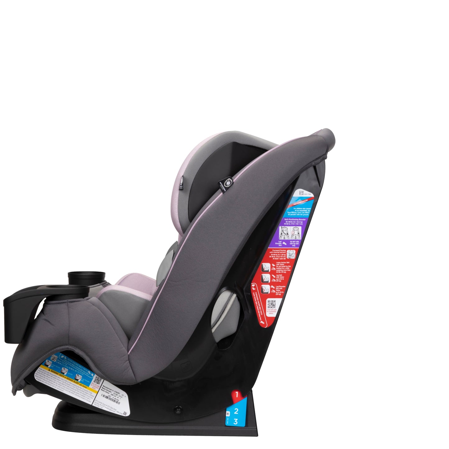 Safety 1ˢᵗ Grow and Go Sprint All-In-One Convertible Car Seat, Cranberry Ice