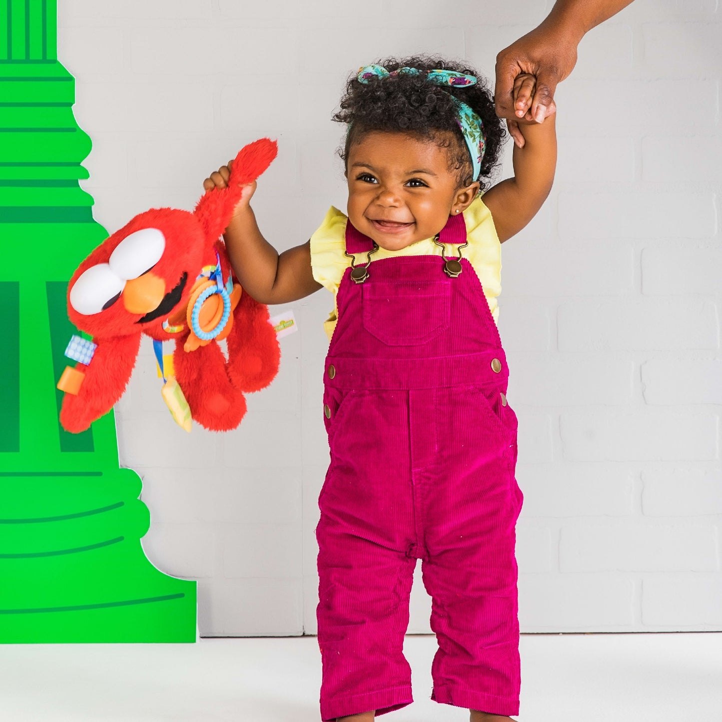 Sesame Street Elmo Travel Buddy Plush Take-Along Stroller Carrier Toy, Ages 0-12 Months