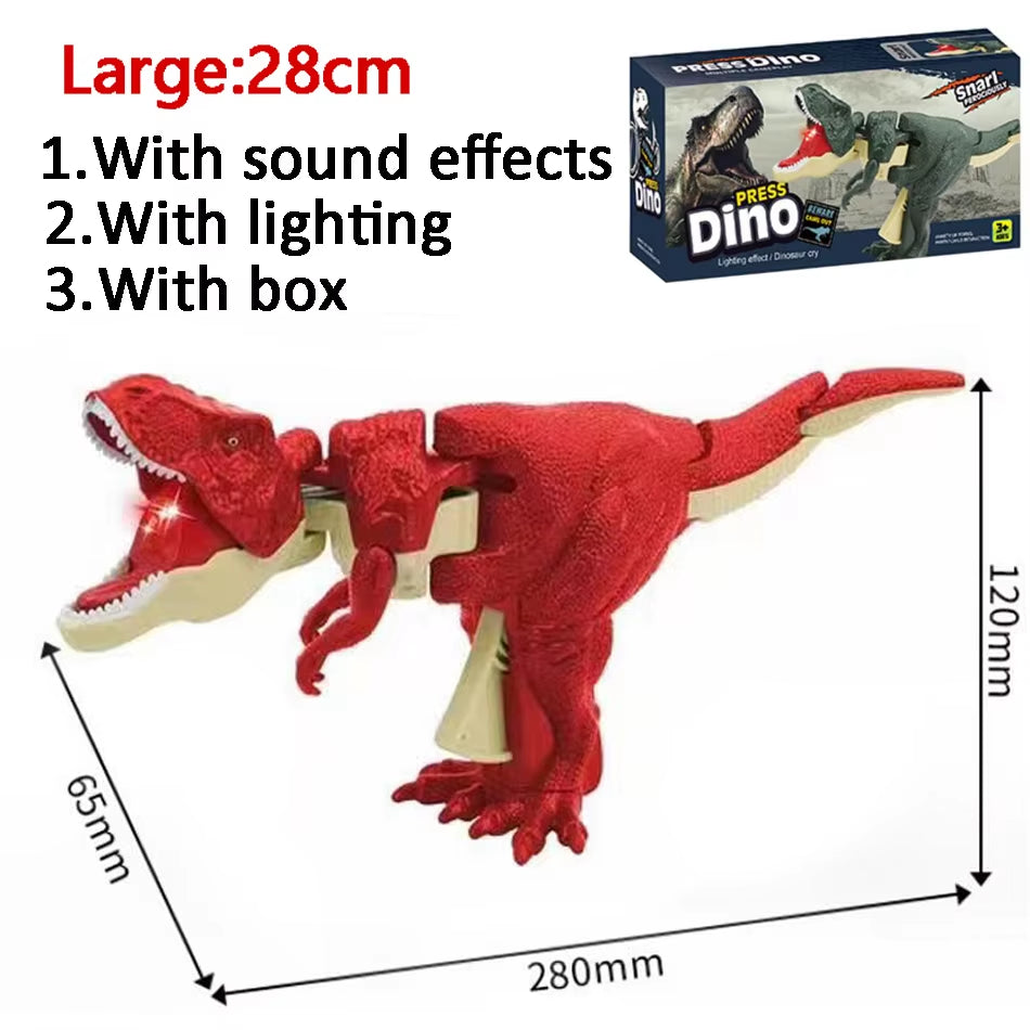 Dinosaurs Zazaza Press Dinosaurs Zaza Toy with Sound Children'S Fidget Toys Decompression Toy Telescopic Swing Dino Model Kids