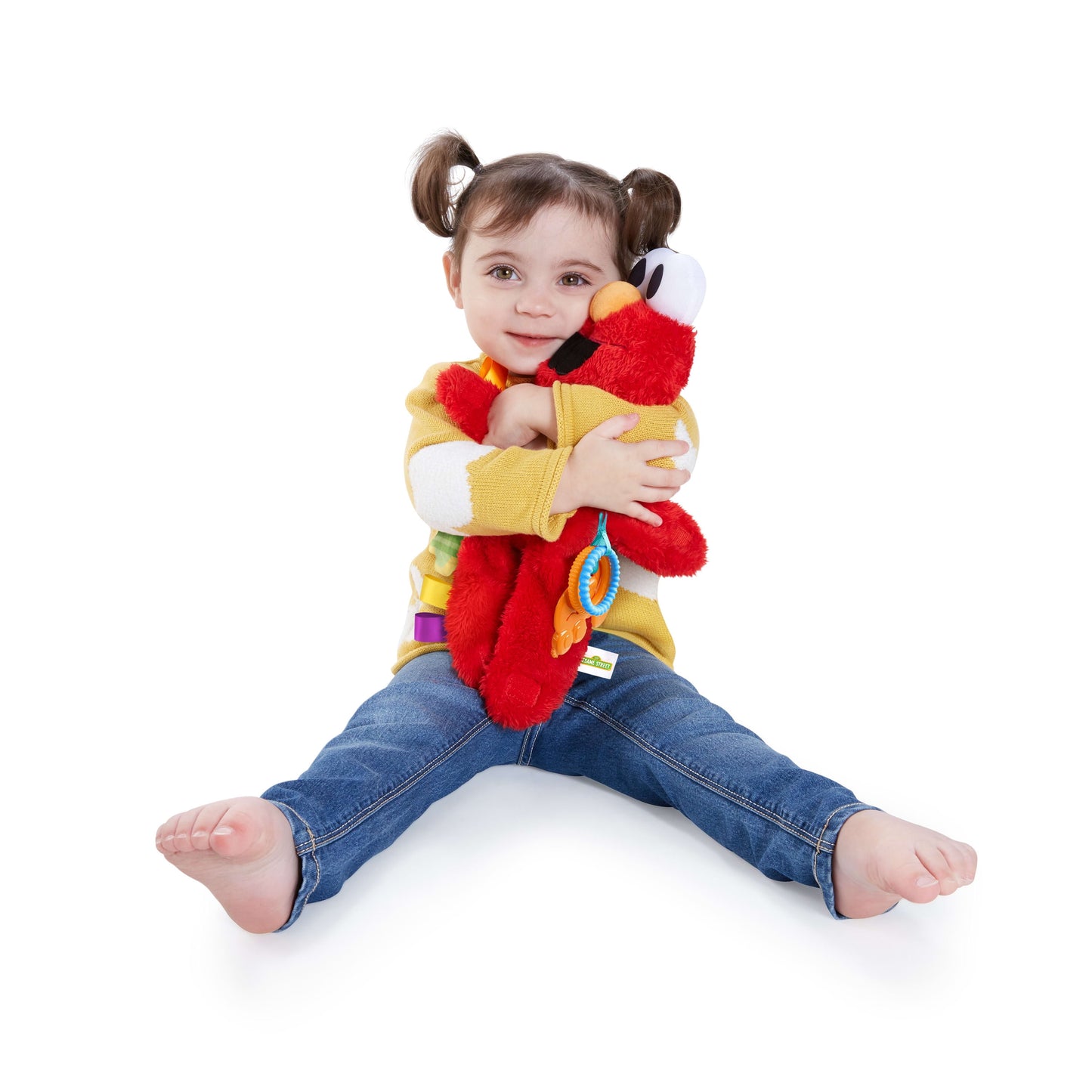 Sesame Street Elmo Travel Buddy Plush Take-Along Stroller Carrier Toy, Ages 0-12 Months