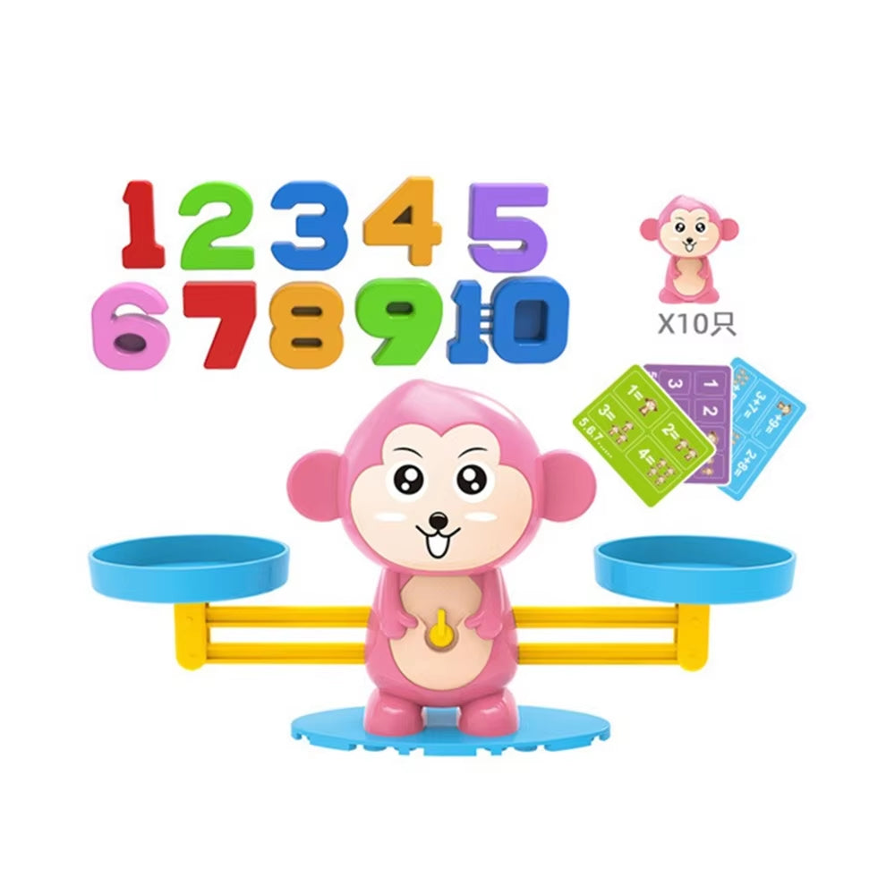 Montessori Math Toy Monkey Balance Baby Montessori Educational Games Number Toy Educational Learning Toys Teaching Material