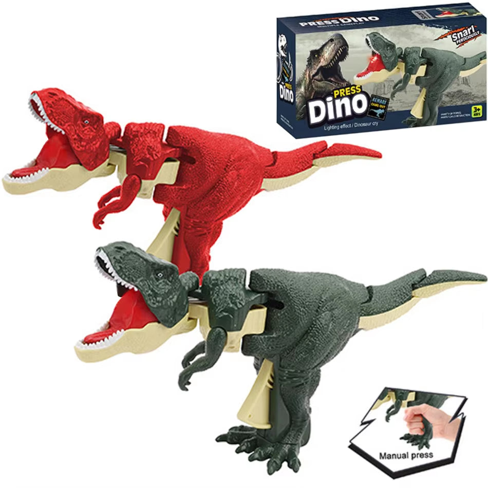Dinosaurs Zazaza Press Dinosaurs Zaza Toy with Sound Children'S Fidget Toys Decompression Toy Telescopic Swing Dino Model Kids