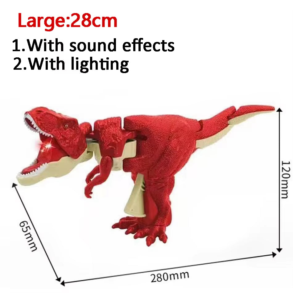 Dinosaurs Zazaza Press Dinosaurs Zaza Toy with Sound Children'S Fidget Toys Decompression Toy Telescopic Swing Dino Model Kids