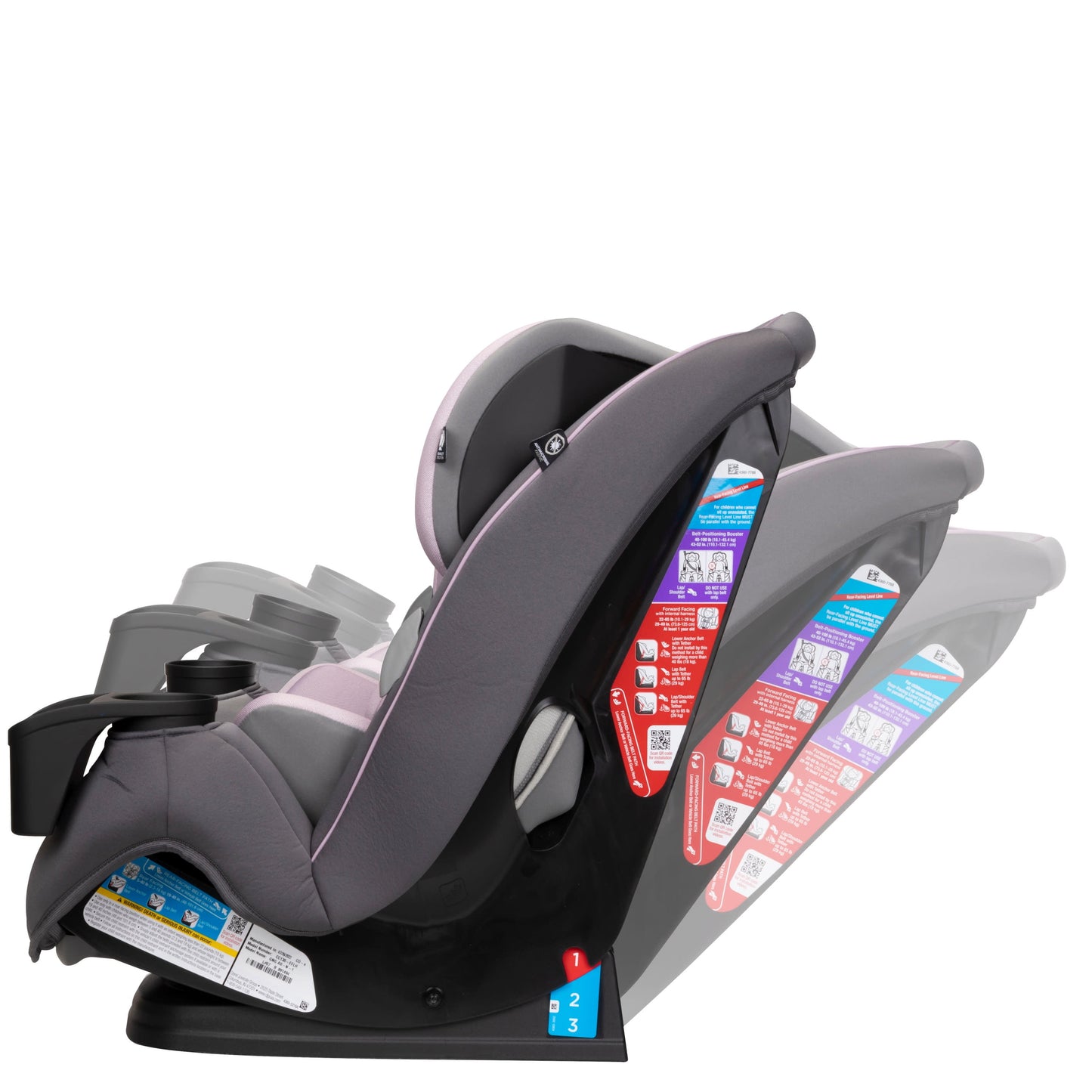 Safety 1ˢᵗ Grow and Go Sprint All-In-One Convertible Car Seat, Cranberry Ice