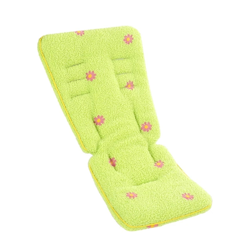 Lamb Wool Baby Stroller Seat Cushion Soft Car Seat Pad Newborn Stroller Buggy Pram Urine Pad Seat Cover Mat Pushchairs Mattress