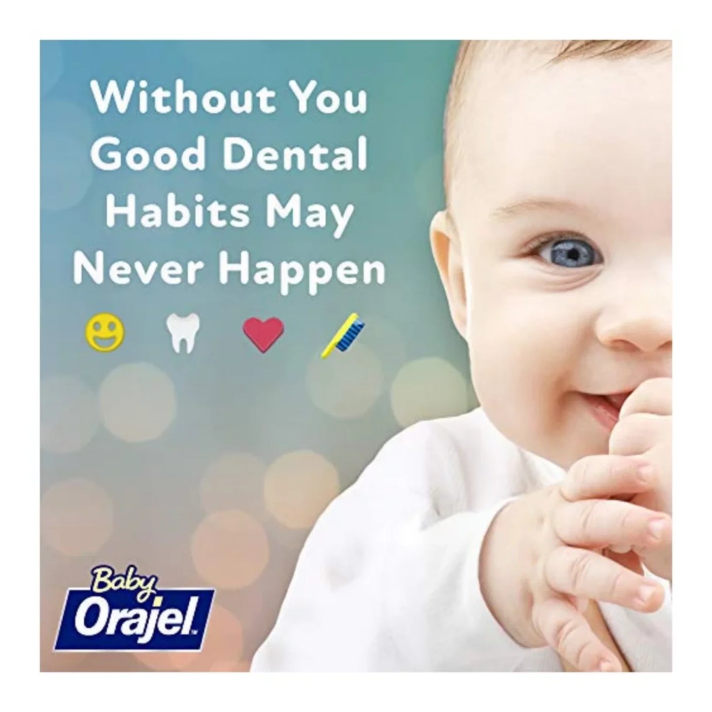 Orajel Non-Med Baby Teething Day & Night Cooling Gels Twin Pack Benzocaine Free 0.18 Oz. Each ( X 2)