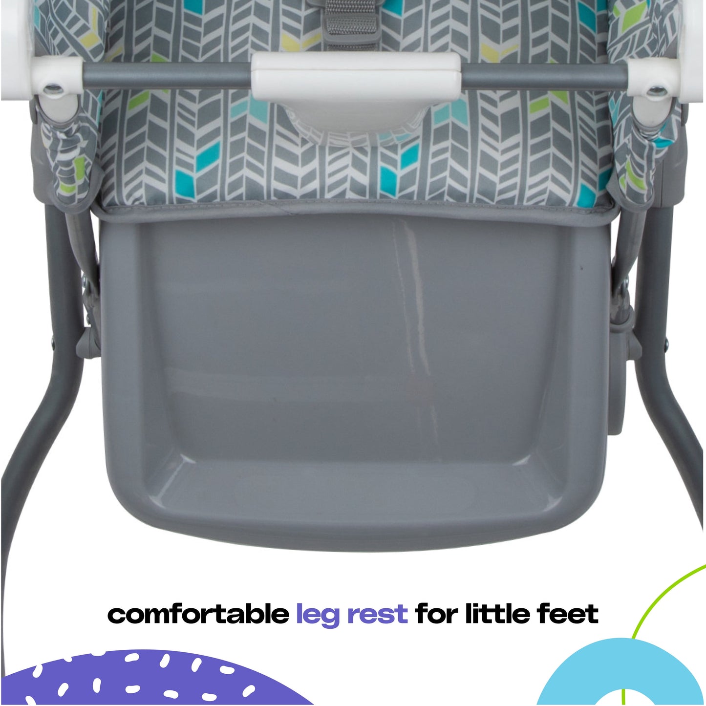 Simple Fold High Chair, Noir Dot