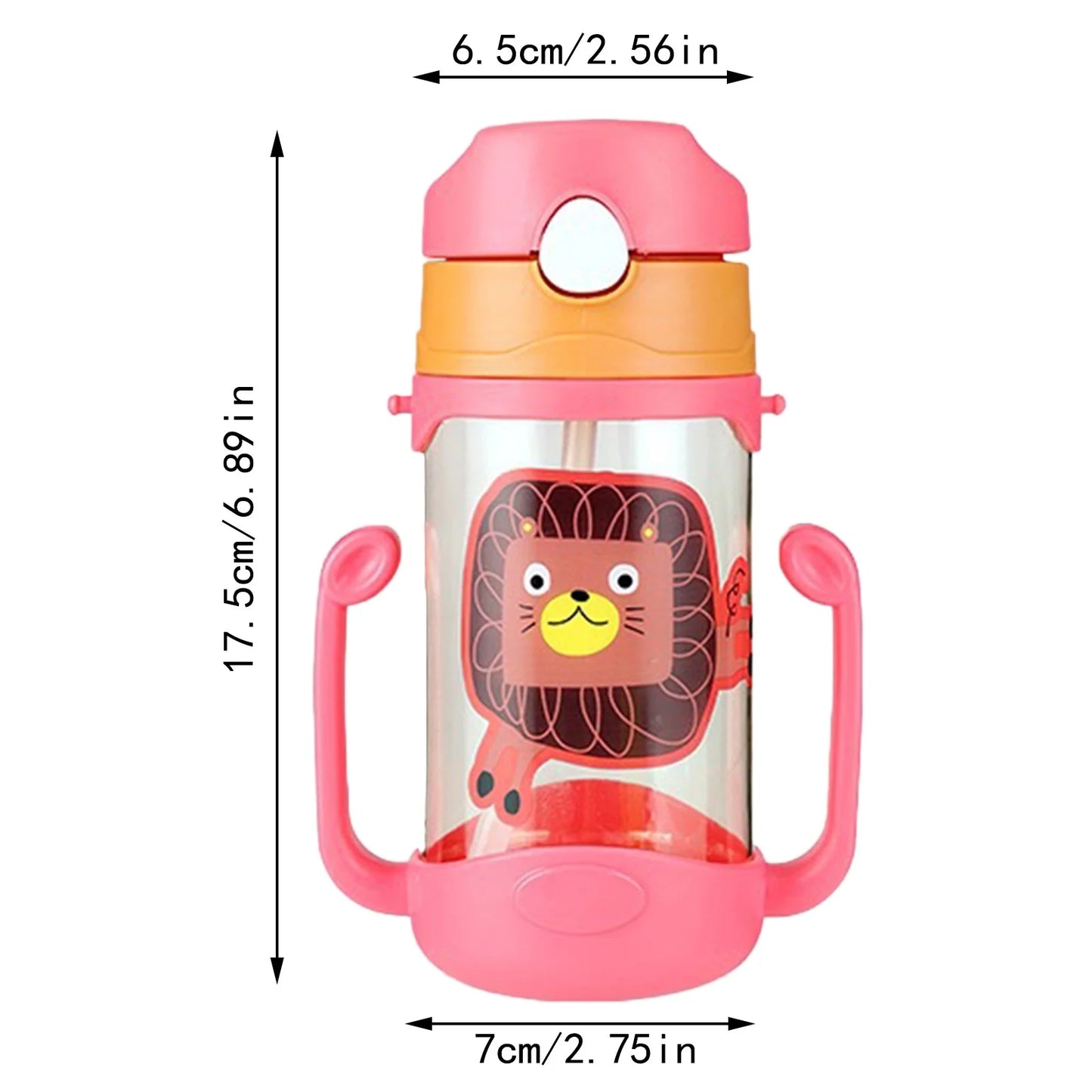 1Pc Bottle, Baby Water Bottle Green, 400Ml Cup Water Bottle for Baby Leak Proof Cup with Handle Sippy Cup for Toddlers Cartoon Portable Baby Leak Proof Straw Sippy Cup Clearance Sale