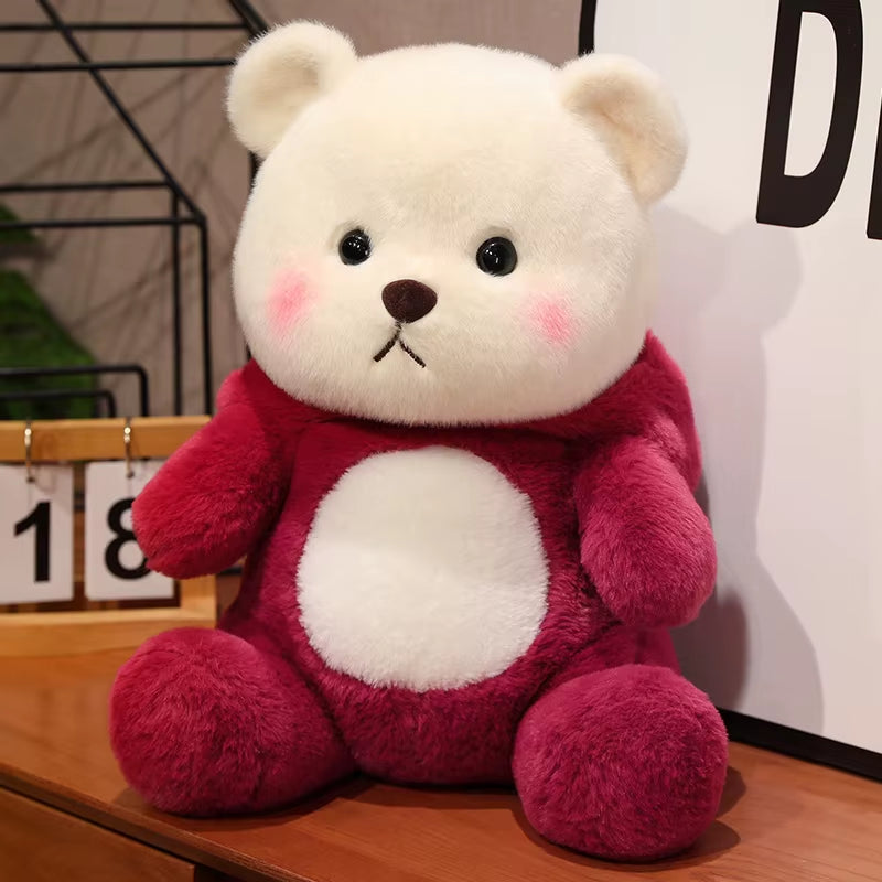 25-65Cm New Cosplay Teddytales Plush Toys Cute Cartoon Strawberry Bear Doll Teddy Bear Stuffed Animal Pillow Kids Birthday Gifts