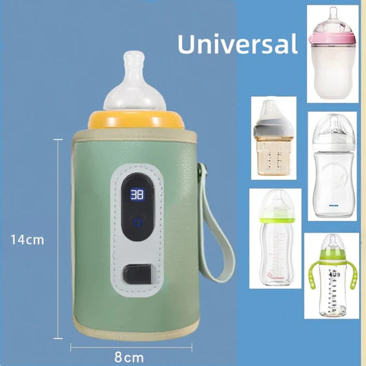 "Ultimate Parenting Hack: Keep Your Baby's Milk Warm on the Go with the USB Milk Water Warmer Stroller Insulated Bag"