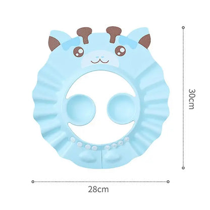 Adjustable Safe Shampoo Shower Bathing Bath Protect Soft Cap Hat for Baby Wash Hair Shield Children Bathing Shower Cap Hat Kids