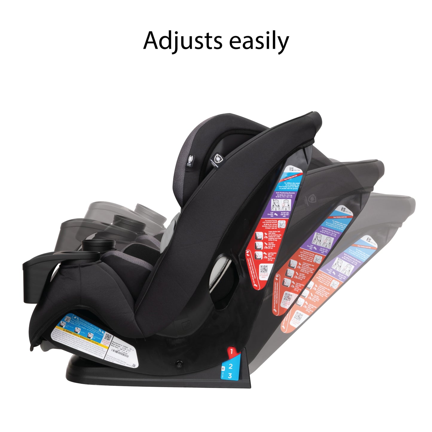 Safety 1ˢᵗ Grow and Go Sprint All-In-One Convertible Car Seat, Cranberry Ice