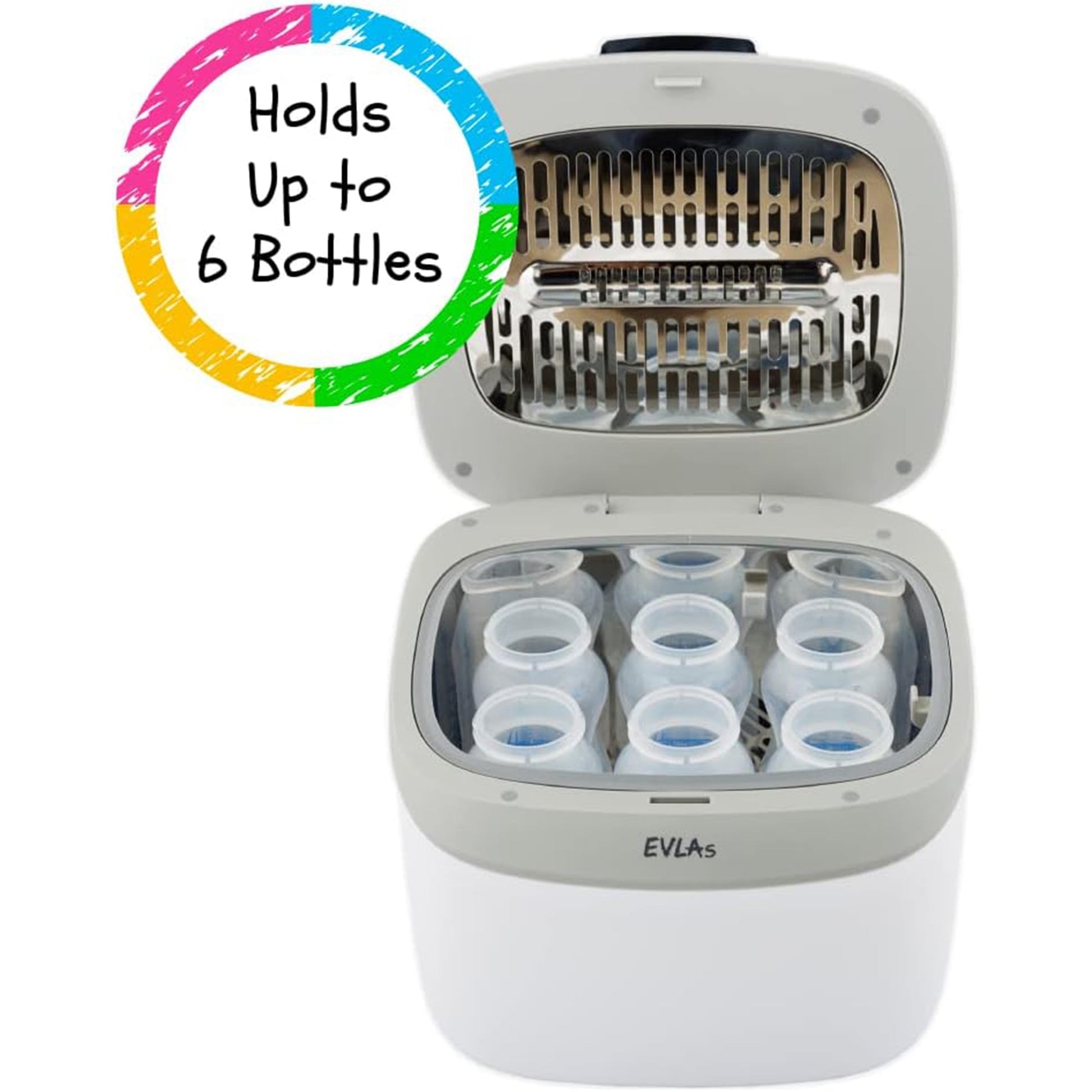Baby Bottle 4-In-1 Sanitizer, Sterilizer - Sterilize, Disinfect, Dry, Store Feeding Bottles, Pacifiers, Breast Pump. Kills 99.9% Bacteria and Viruses in Minutes!
