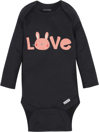 Unisex-Baby 6-Pack Long Sleeve Bodysuits