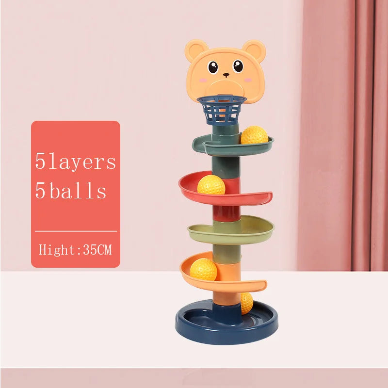 Development Games Montessori Rolling Ball Baby Toys Educational Toys Montessori Activity Stacking Toys for Babies 1 2 3 Years