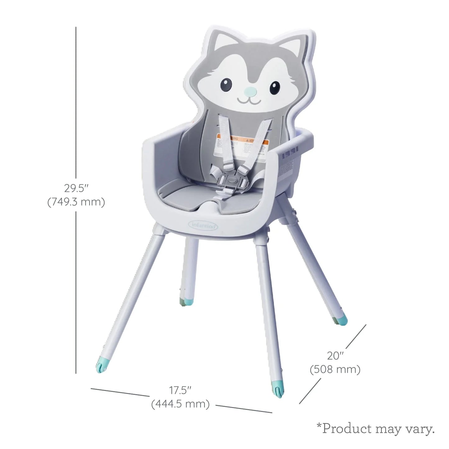 Grow-With-Me 4-In-1 Convertible High Chair, 6-36 Months, Husky