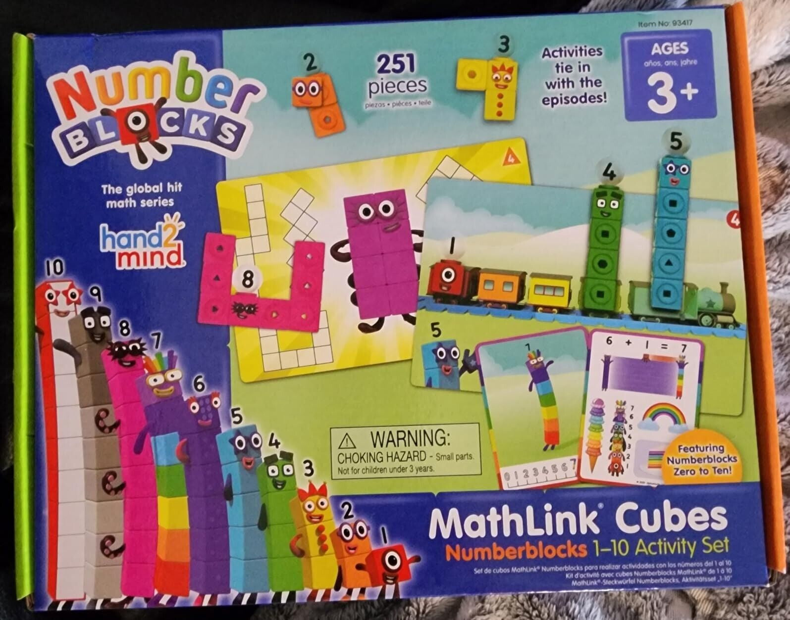 Mathlink Cubes Number Blocks1-10 Activity Set, 30 Preschool Learning Activities,