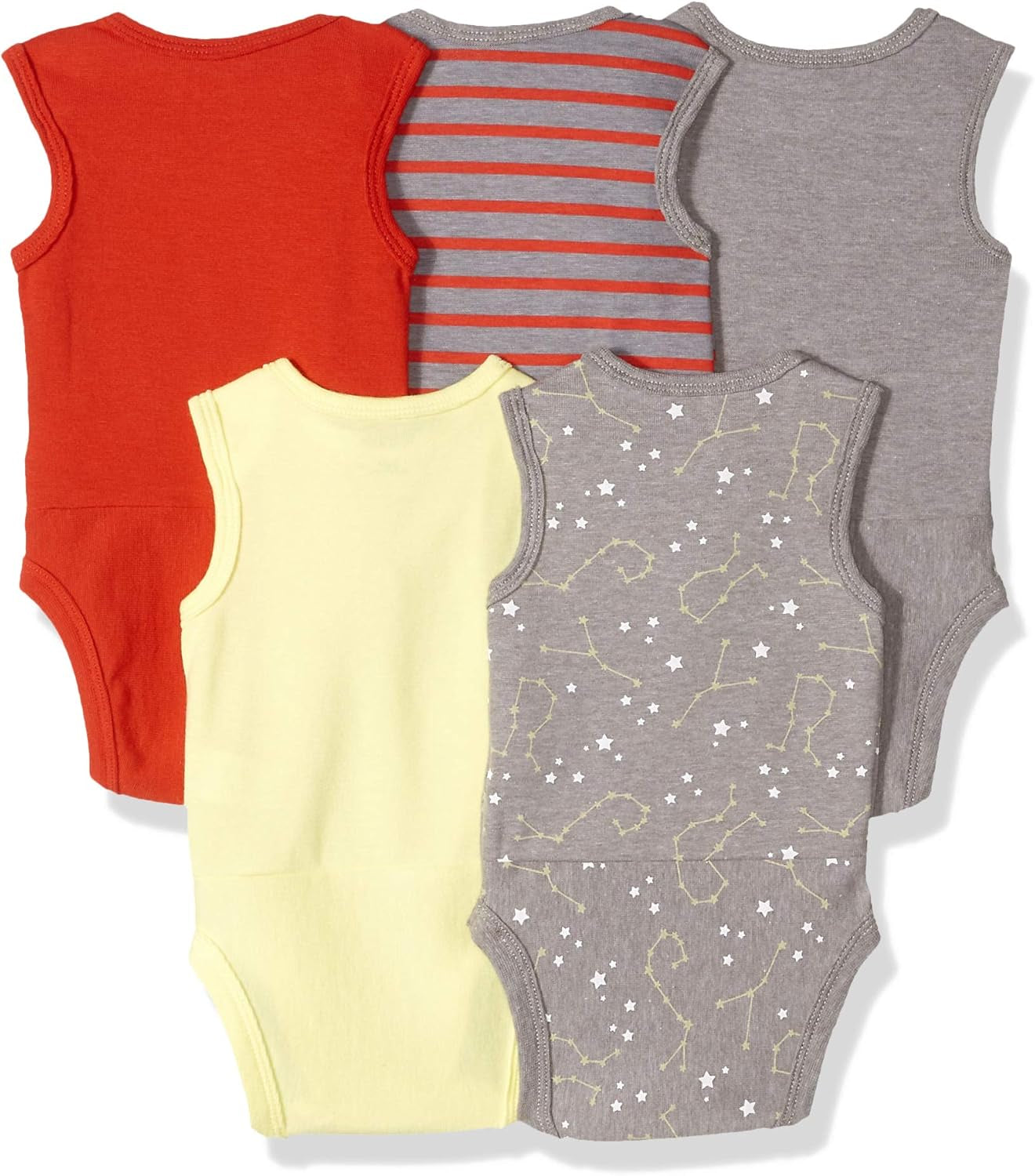 Baby and Toddler Ultimate Flexy Sleeveless Bodysuit (5 Pack)