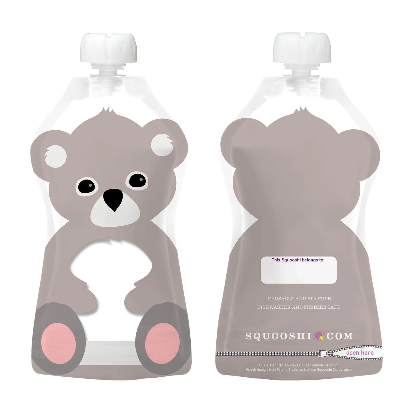 Reusable Food Pouch | Large 6 Pack - 5 Oz.