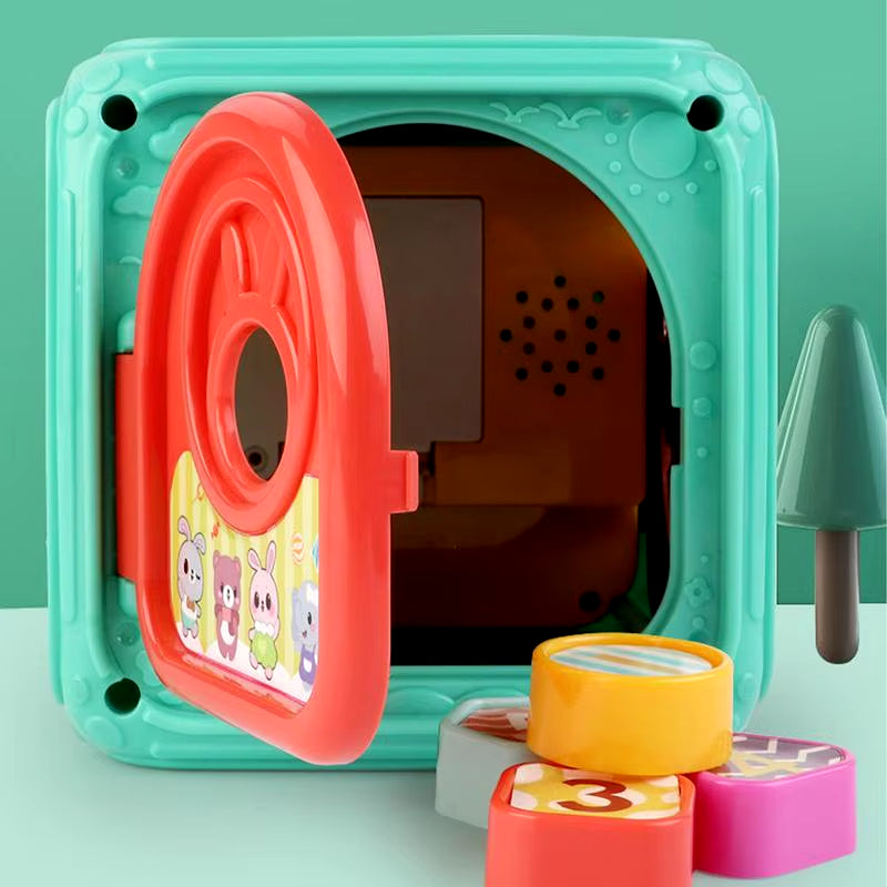 Montessori Learning Toys Activity Musical Cube Developmental Montessori Learning Music Activity Cube Toys for Kids Children