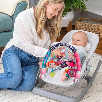 Crib Mobile for Girls, Baby Arch Mobile for Bassinet with Universal Clamps, Versatile Toy Bar for Baby Bouncer Stroller Arch Toy 0-3 Months, Baby Grils Mobile Toys 0-6 Months Car Seat Stroller Toys