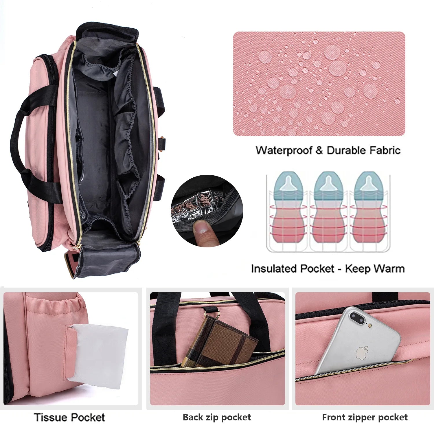 2020 NEW Mommy Multifunctional Portable Diaper Mommy Bag Folding Baby Travel Large Handbag Baby Bed Diaper Changing Pad