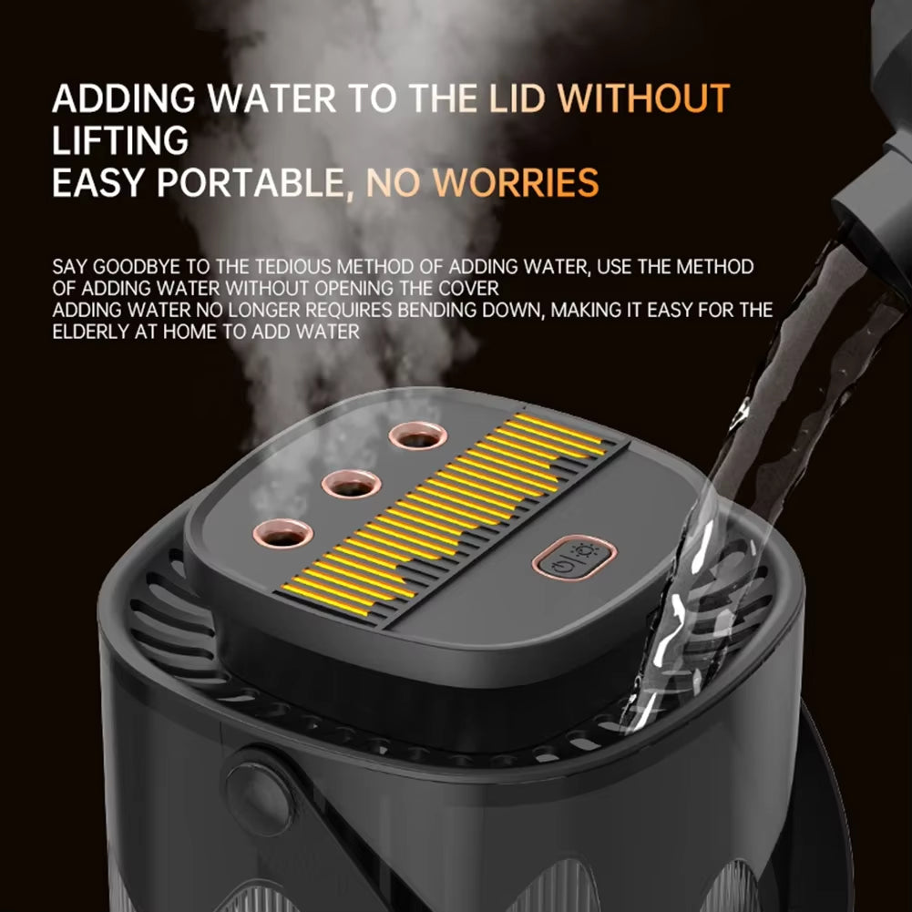 3L Large Capacity Air Humidifier for Bedroom Portable Usb Water Climatizer for Home with Nightlight Air Purifier Aroma Diffuser