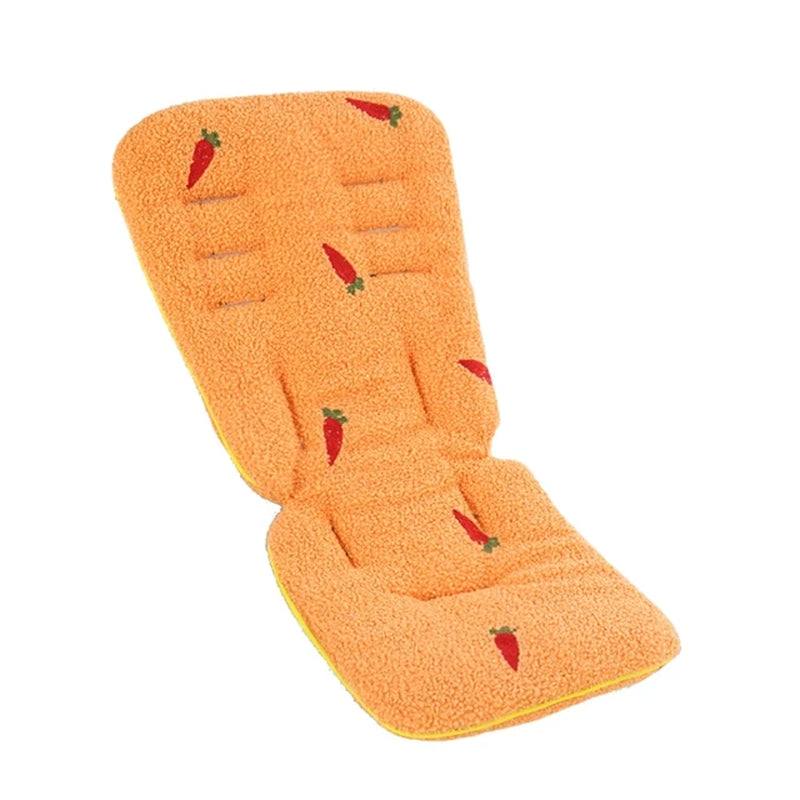 Lamb Wool Baby Stroller Seat Cushion Soft Car Seat Pad Newborn Stroller Buggy Pram Urine Pad Seat Cover Mat Pushchairs Mattress