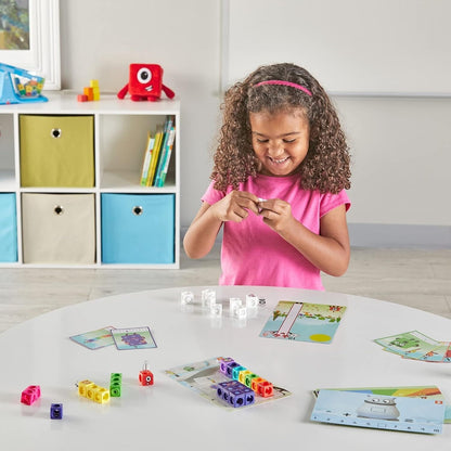Mathlink Cubes Number Blocks1-10 Activity Set, 30 Preschool Learning Activities,