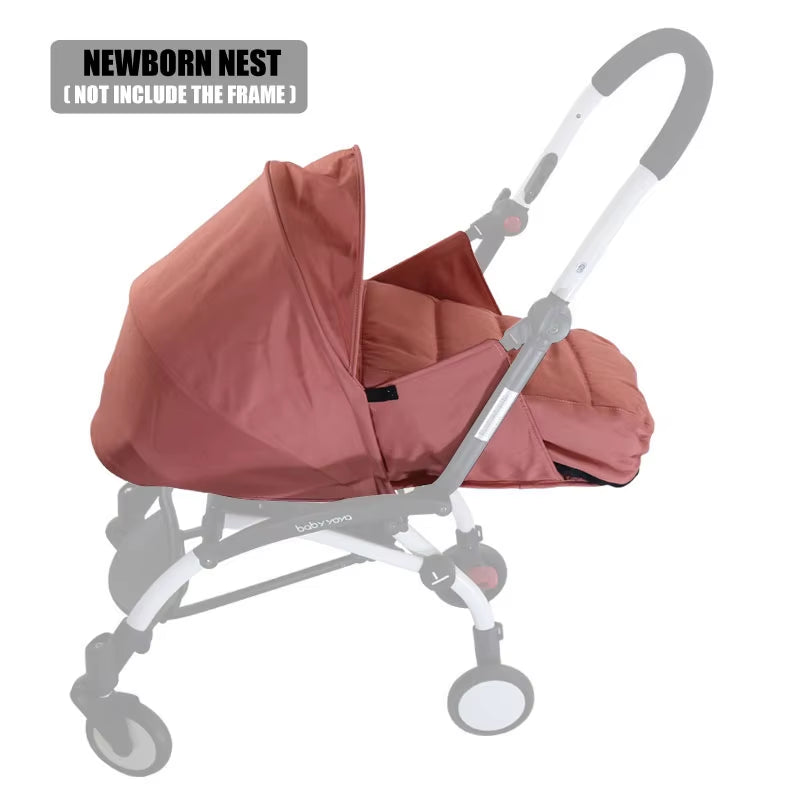 Newborn Birth Nest 0-6M Baby Stroller Basket Suit for Yoyo Yoya Prams Carriages Winter Warm Sleep Bags Strollers Accessories