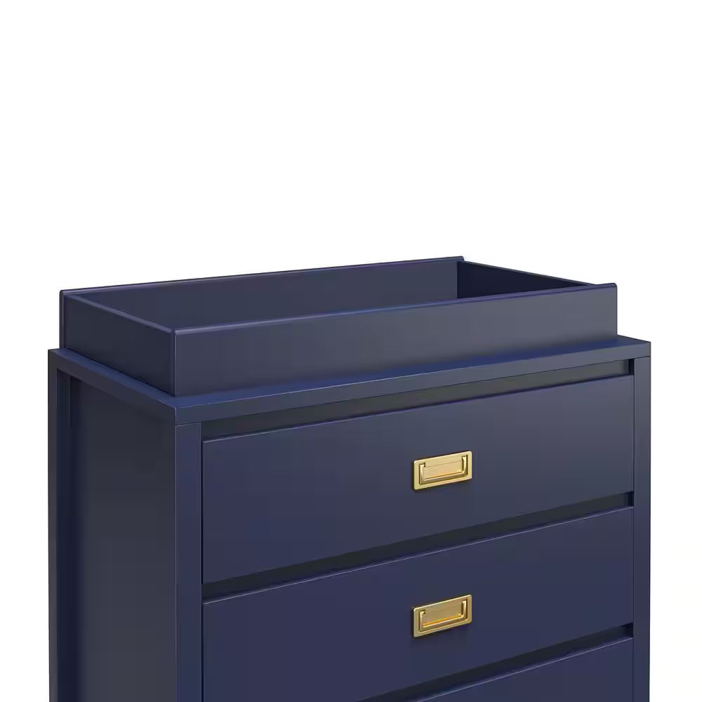 Monarch Hill Haven Navy Changing Table Topper
