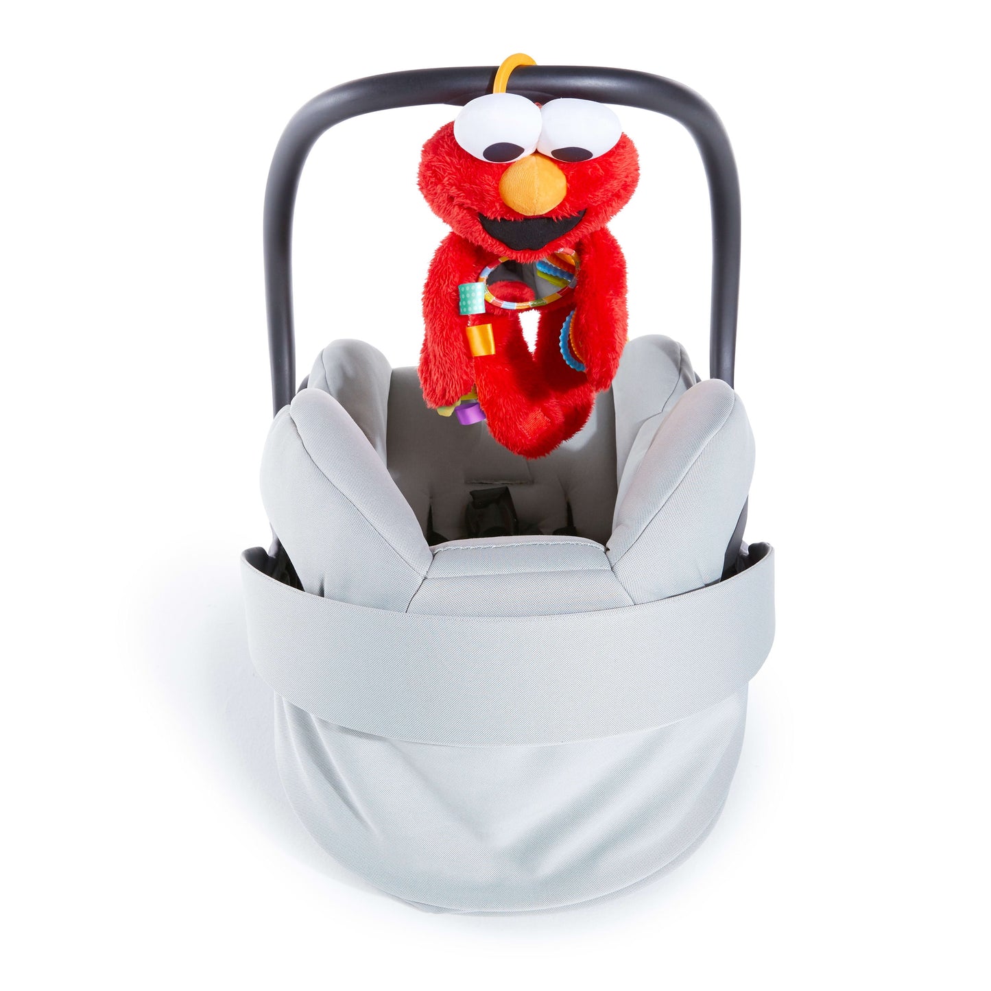 Sesame Street Elmo Travel Buddy Plush Take-Along Stroller Carrier Toy, Ages 0-12 Months