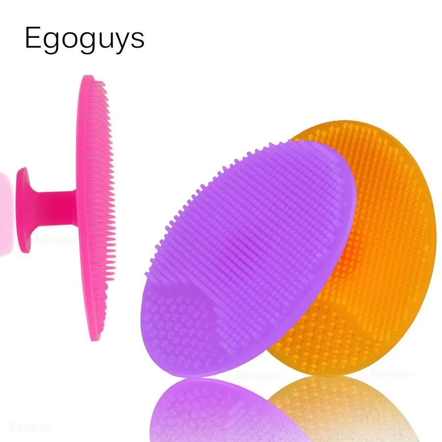 1PC Silicone Cleaning Brush Facial Brushes Baby Bath Massage Pad Face Skin Cleaner Pore Deep Cleansing Brushes Shower Scrub Tool