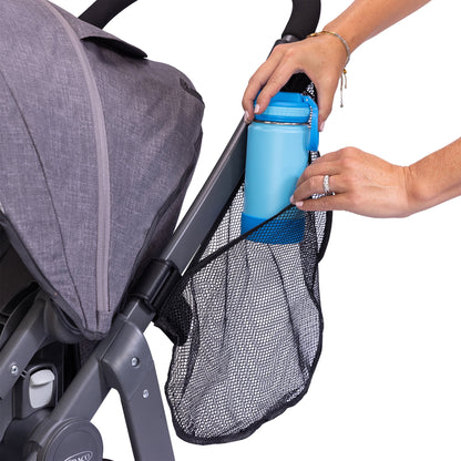 Side Sling Stroller Cargo Net, Stroller Organizer and Storage