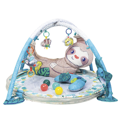 4-In-1 Jumbo Baby Activity Center and Play Mat with Ball Pit, 6-12 Months Unisex, Sloth