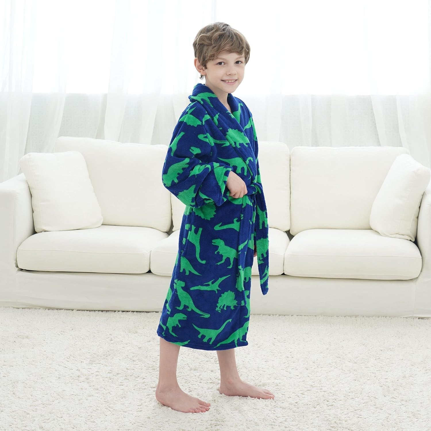 Kids Cover up Girls Beachwear Boys Housecoat Soft Fuzzy Children Boys Girls Bath Cover Up