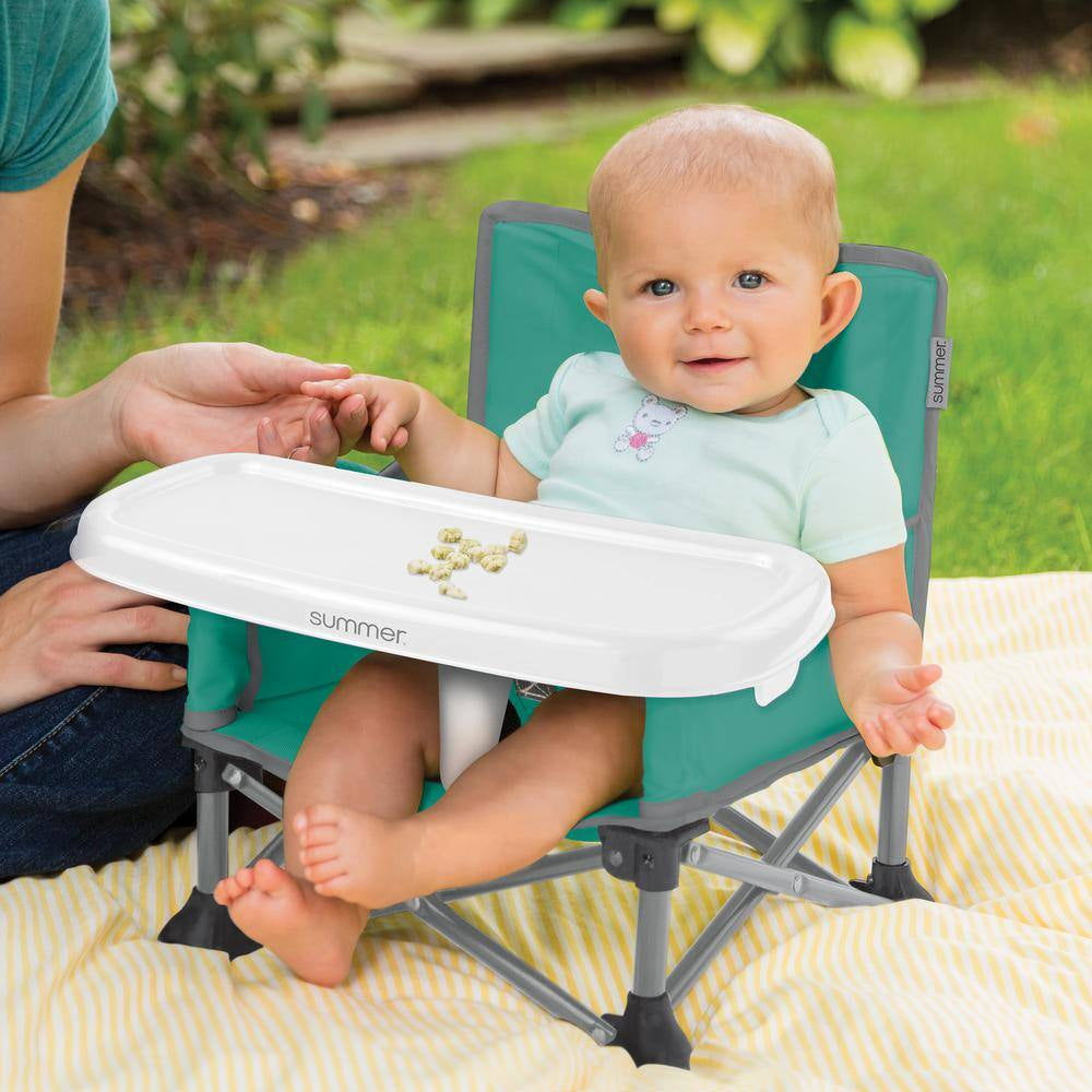 Pop N Sit Portable Booster (Teal and Grey)
