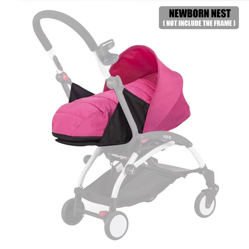Newborn Birth Nest 0-6M Baby Stroller Basket Suit for Yoyo Yoya Prams Carriages Winter Warm Sleep Bags Strollers Accessories