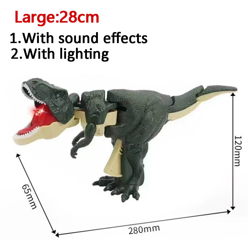 Dinosaurs Zazaza Press Dinosaurs Zaza Toy with Sound Children'S Fidget Toys Decompression Toy Telescopic Swing Dino Model Kids
