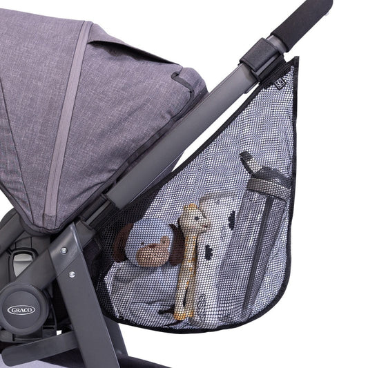Side Sling Stroller Cargo Net, Stroller Organizer and Storage