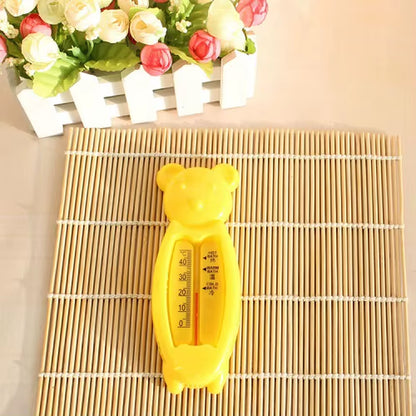 2023 New Cartoon Floating Bear Baby Water Thermometers Lovely Kids Bath Thermometer Toy Plastic Tub Water Sensor Thermometer