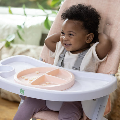 Sun Valley Compact Folding Baby High Chair - for Ages 6 Months and Up, Unisex - Pink