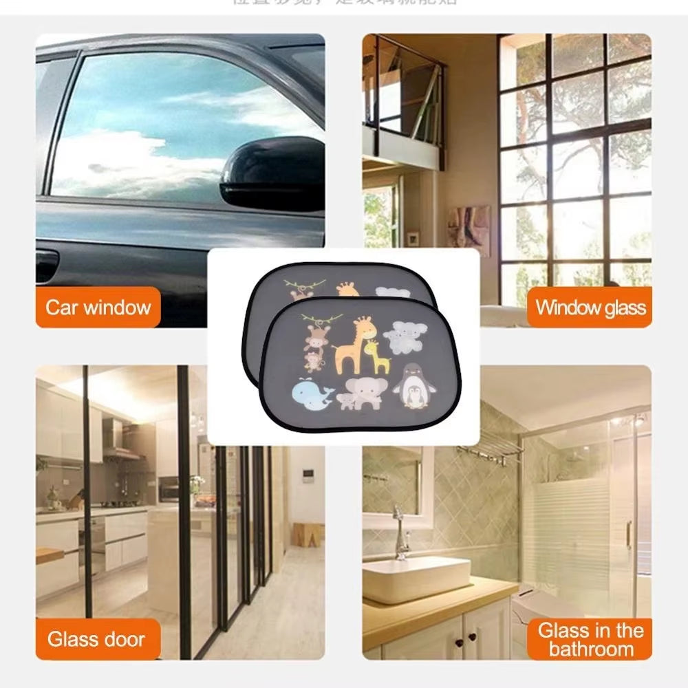 Universal Car Sunshade Side Window Windscreen Roof Window for Children Adults Adsorption Sunshade Cover