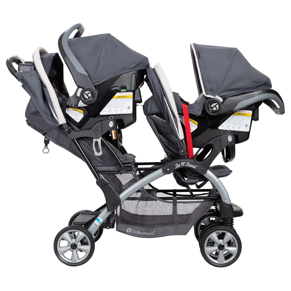 Open Box  Sit N' Stand Easy Fold Twin Double Infant Toddler Stroller