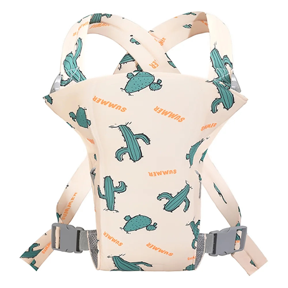 4 in 1 Baby Carrier,Ergonomic Infant Carrier Backpack,Breathable Front Back Carrying Wrap Seat for Newborn Toddlers up to 33 Lbs,Colorful